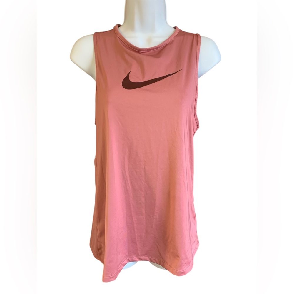 Nike Dri-Fit Women's Mauve Blush Pink Sleeveless Workout Top